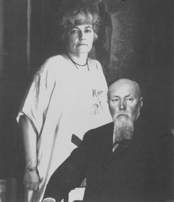 Ο Νίκολας Ρέριχ και η Έλενα Ρέριχ 